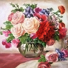 Схема вышивки «букет»