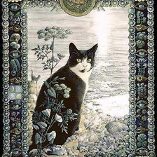 Схема вышивки «кот философ»