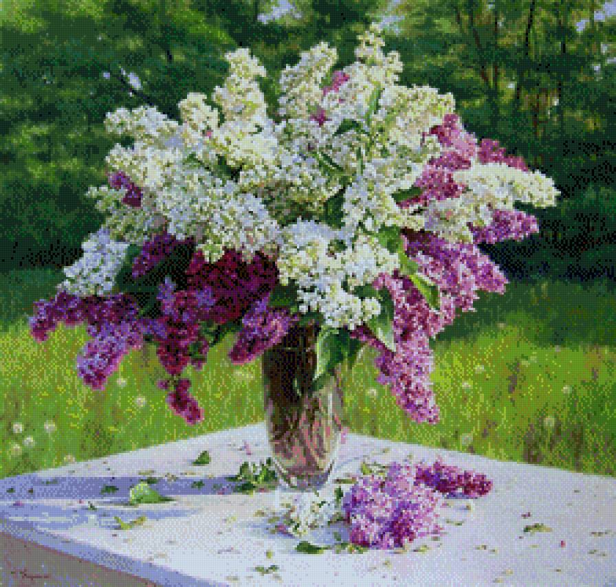 Gennadij Kiriczenko-Bzy - ziwopis, bzy, kwiaty - предпросмотр