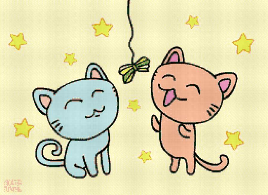 Котейки - радость, игра, котенок - предпросмотр