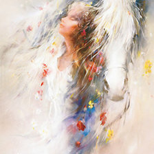 Схема вышивки «Willem Haenrayts-dziewczyna z koniem»