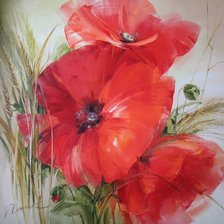 Схема вышивки «маки10»