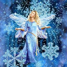 Схема вышивки «ледяная дева»