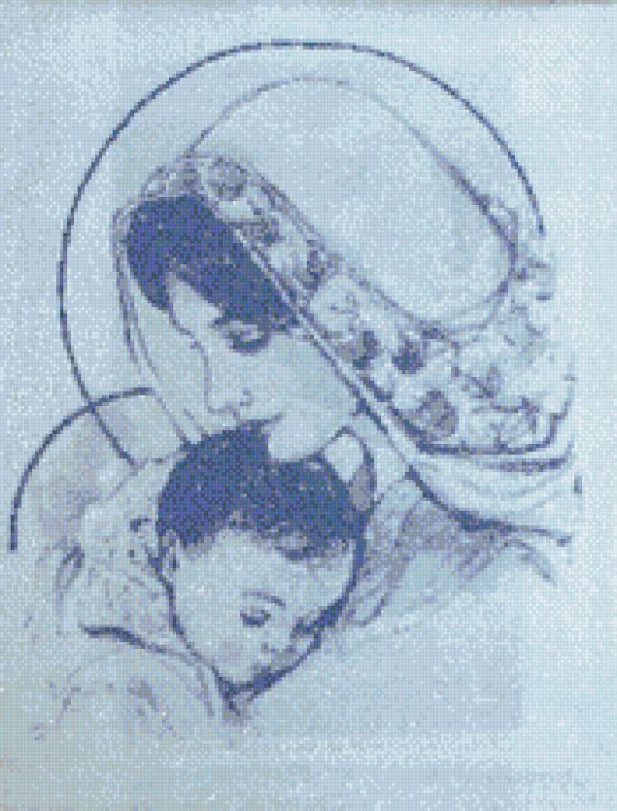 Мать с младенцем - мать с младнцем, дети, монохром - предпросмотр