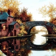 Домик у пруда