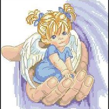 Схема вышивки «ангелочек»