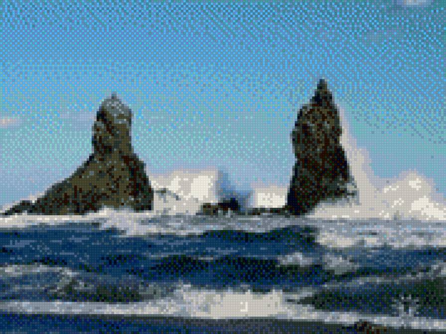 Два брата - море, скалы - предпросмотр