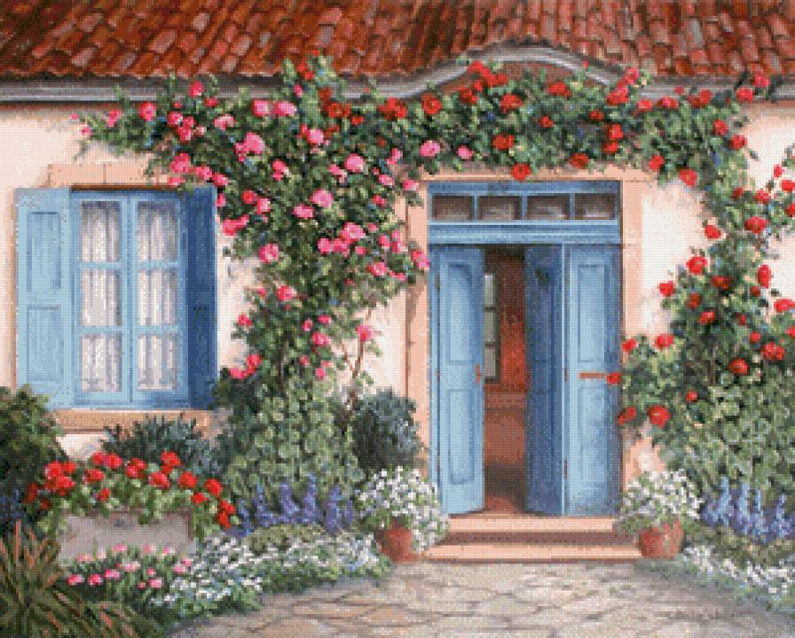 уютный дворик - предпросмотр