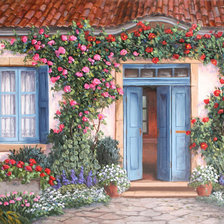 уютный дворик