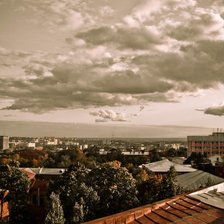 Схема вышивки «Небо над городом»