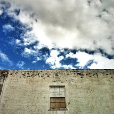 Схема вышивки «Небо над зданием»