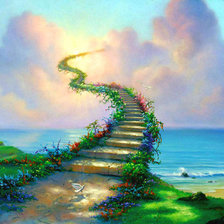 Схема вышивки «лесница в небо»