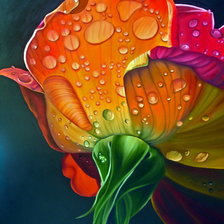 Схема вышивки «Чудесная роза.»