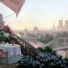 Схема вышивки «Вальс под небом Парижа»