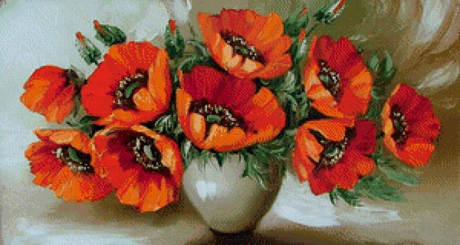 полевые цветы - цветы, ваза - предпросмотр