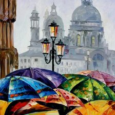 Схема вышивки «Зонтики»