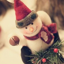 Схема вышивки «Снеговик»