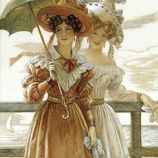 Схема вышивки «Дамы из прошлого»