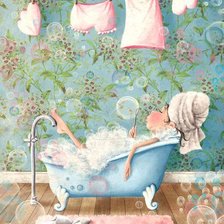 Схема вышивки «Фея в ванной»