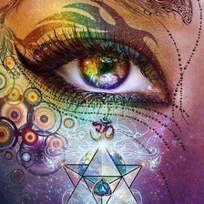 Схема вышивки «Взгляд»