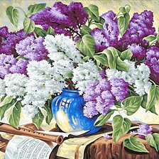 Схема вышивки «Сиреневый букет»