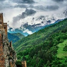 Схема вышивки «Горы»