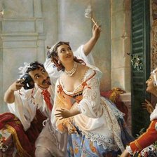 сцена из римского карнавала