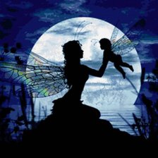 Схема вышивки «феи»