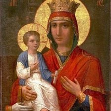 Схема вышивки «Икона Божией Матери "Троеручица"»