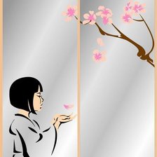 Схема вышивки «Восточно-азиатский мотив.Диптих»