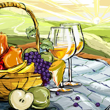 Схема вышивки «Пикник в поле»