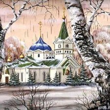 Схема вышивки «храм»