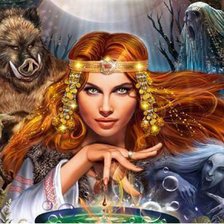 Схема вышивки «Ведьма 1»