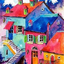 Схема вышивки «акварель»