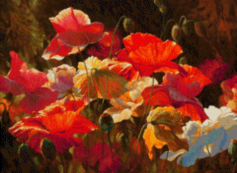 Leon Roulette-Maki - maki, ziwopis, kwiaty - предпросмотр