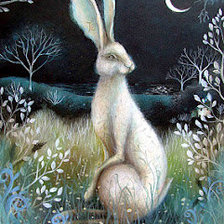 Схема вышивки «заец»