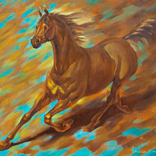 Схема вышивки «конь»