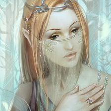 Схема вышивки «Девушка-эльфийка»