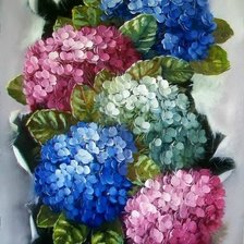 Схема вышивки «Гортензия»