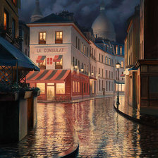 Схема вышивки «Старинный город»