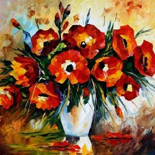 Схема вышивки «Букет маков. Афремов»