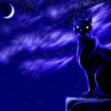 Схема вышивки «кошка»