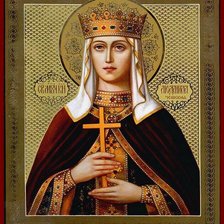 Схема вышивки «Св. Людмила чешская»