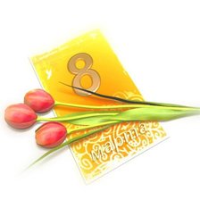 Схема вышивки «8 марта»