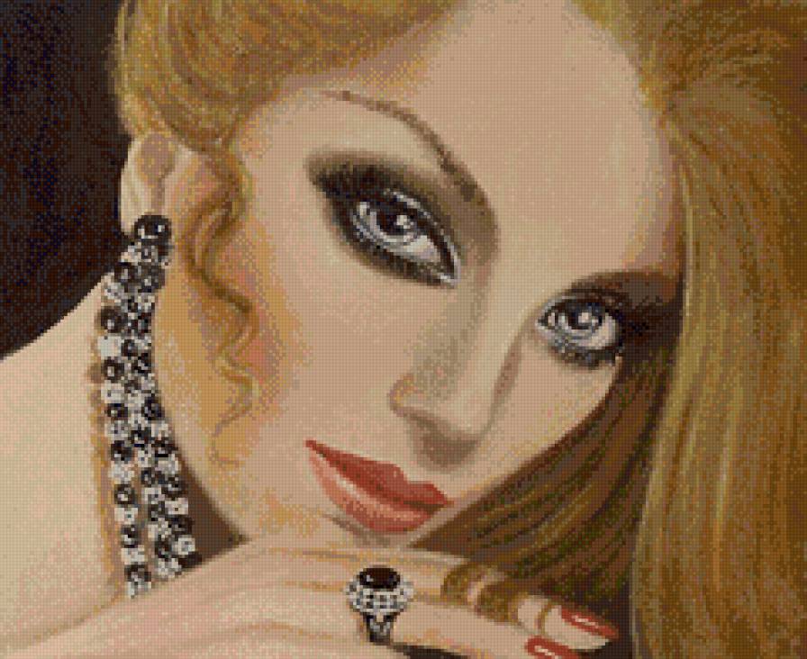 Dian Bernardo. Задумчивый взгляд - портрет, люди, девушка, живопись, дама - предпросмотр