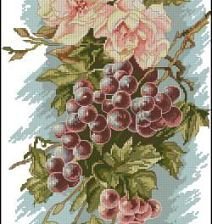 Схема вышивки «виноград»