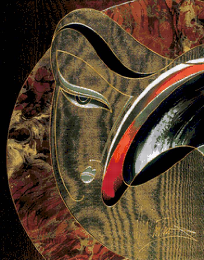 MARTIROS MANOUKIAN.Золотая аура - девушка, живопись, люди, дама, портрет - предпросмотр