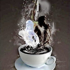 Схема вышивки «кофе»