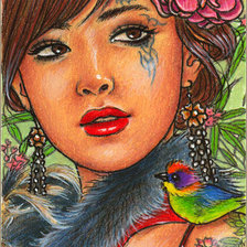 Схема вышивки «портрет»