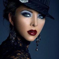 Схема вышивки «портрет незнакомки»